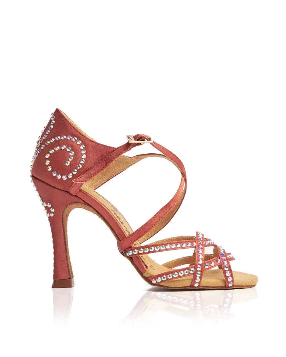 ZAPATOS DE BAILE LATINO Anita Competition Copper - Manuel Reina