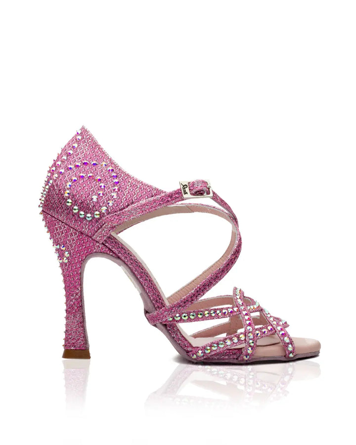 Competition 01 Fuxia Pearl Latin Dance Shoes