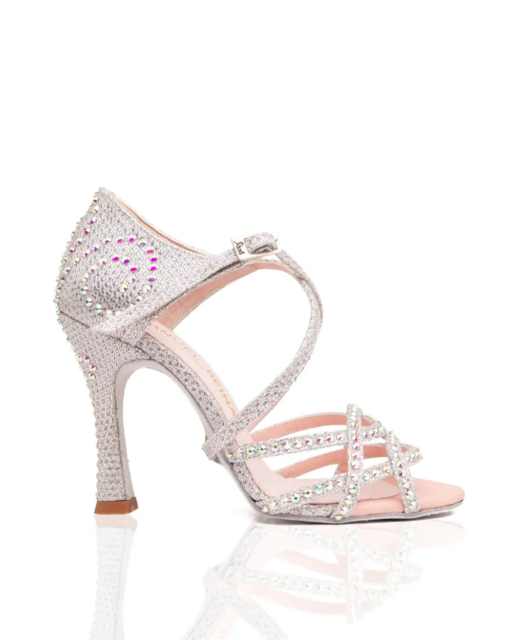 ZAPATOS DE BAILE LATINO COMPETITION 01 SILVER PEARL