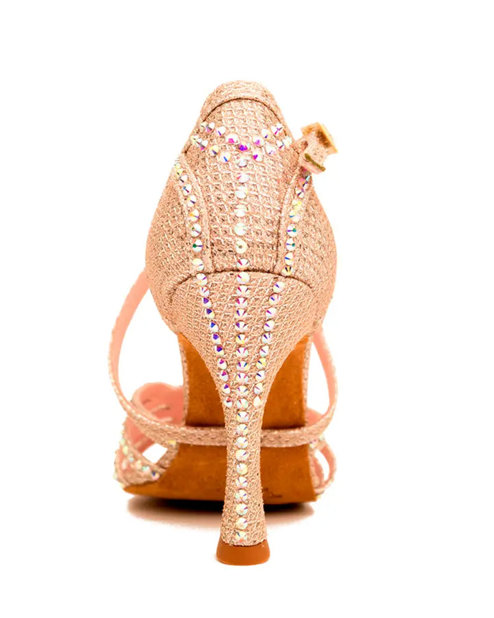 ZAPATOS DE BAILE LATINO Competition 02 Champagne Pearl - Manuel Reina