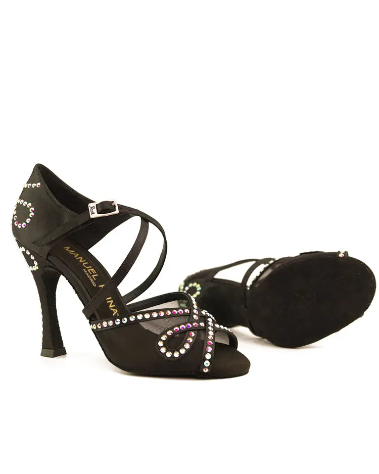 ZAPATOS DE BAILE LATINO Flex 11 Black - Manuel Reina
