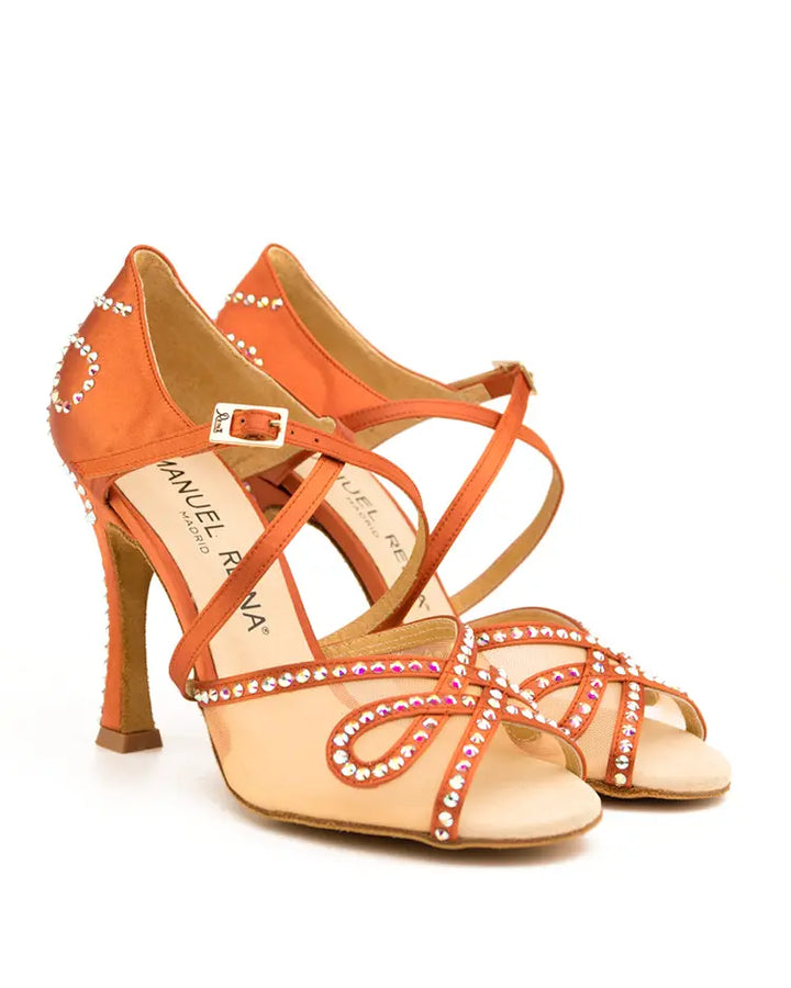 ZAPATOS DE BAILE LATINO Flex 11 Copper - Manuel Reina