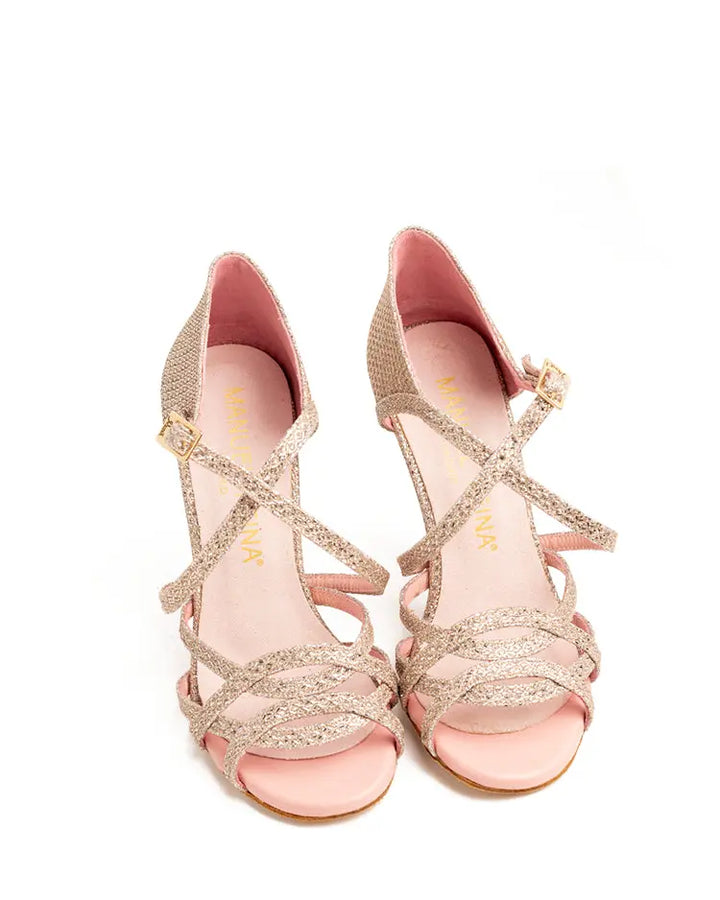 Zapatos de Baile Latino Flex 2 Champagne Pearl - Manuel Reina