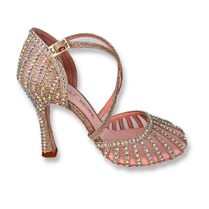 Amore Sole Gold Latin Dance Shoes