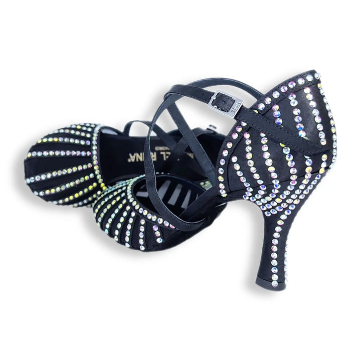 Amore Sole Black Latin Dance Shoes