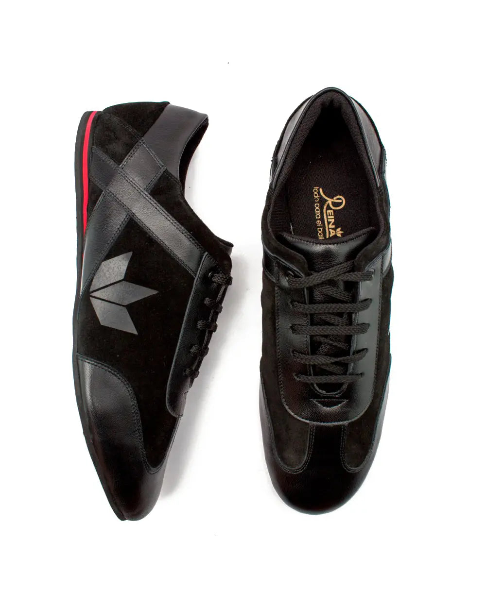 ZAPATOS DE BAILE LATINO Zeus Evo Black - Manuel Reina