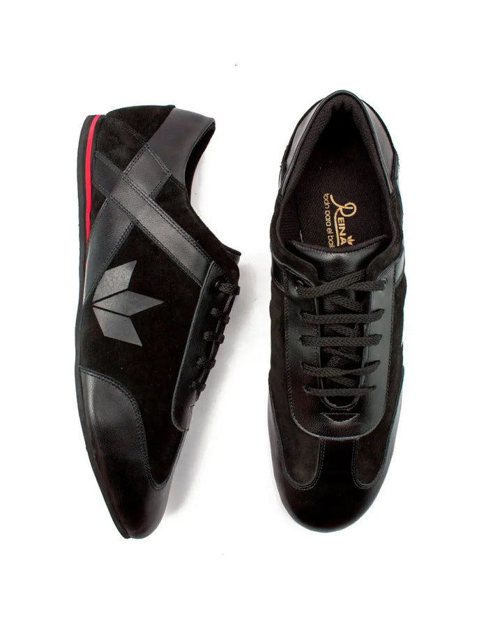 ZAPATOS DE BAILE LATINO Zeus Evo Black - Manuel Reina