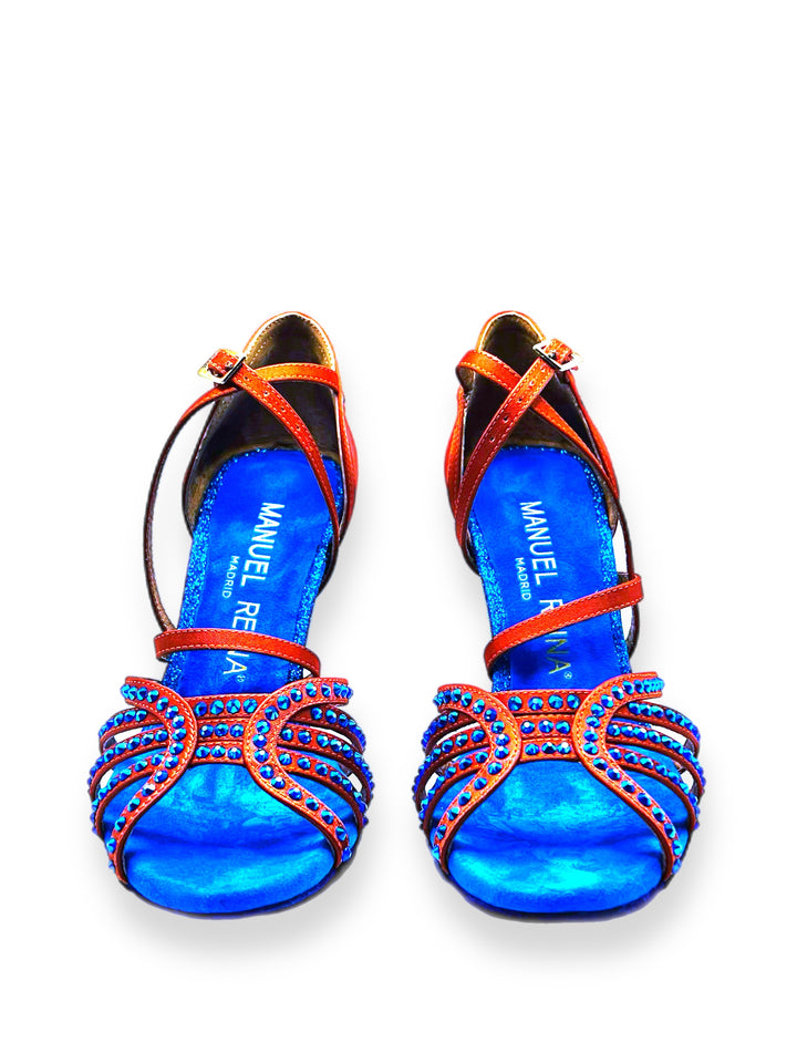 ZAPATOS DE BAILE LATINO Competition 02 Blue Edition
