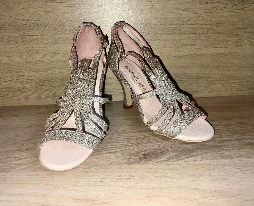 ANITA NIGHT CHAMPAGNE PEARL SIZE 37 HEEL 9