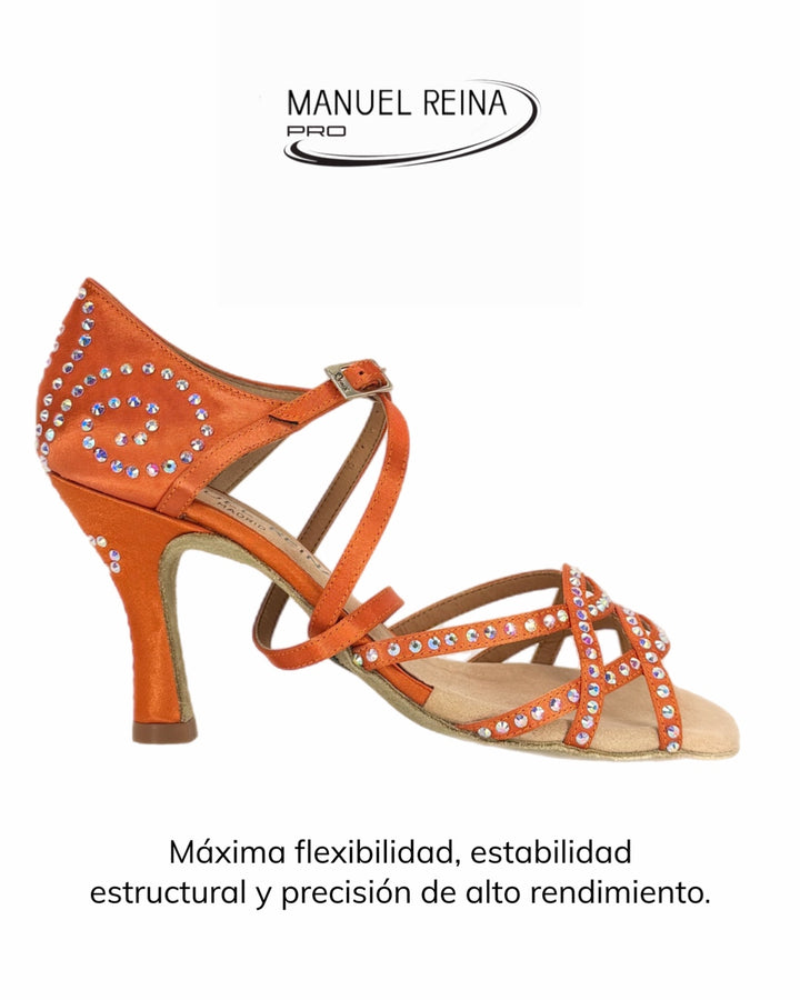 ZAPATOS DE BAILE LATINO Anita Competition Copper