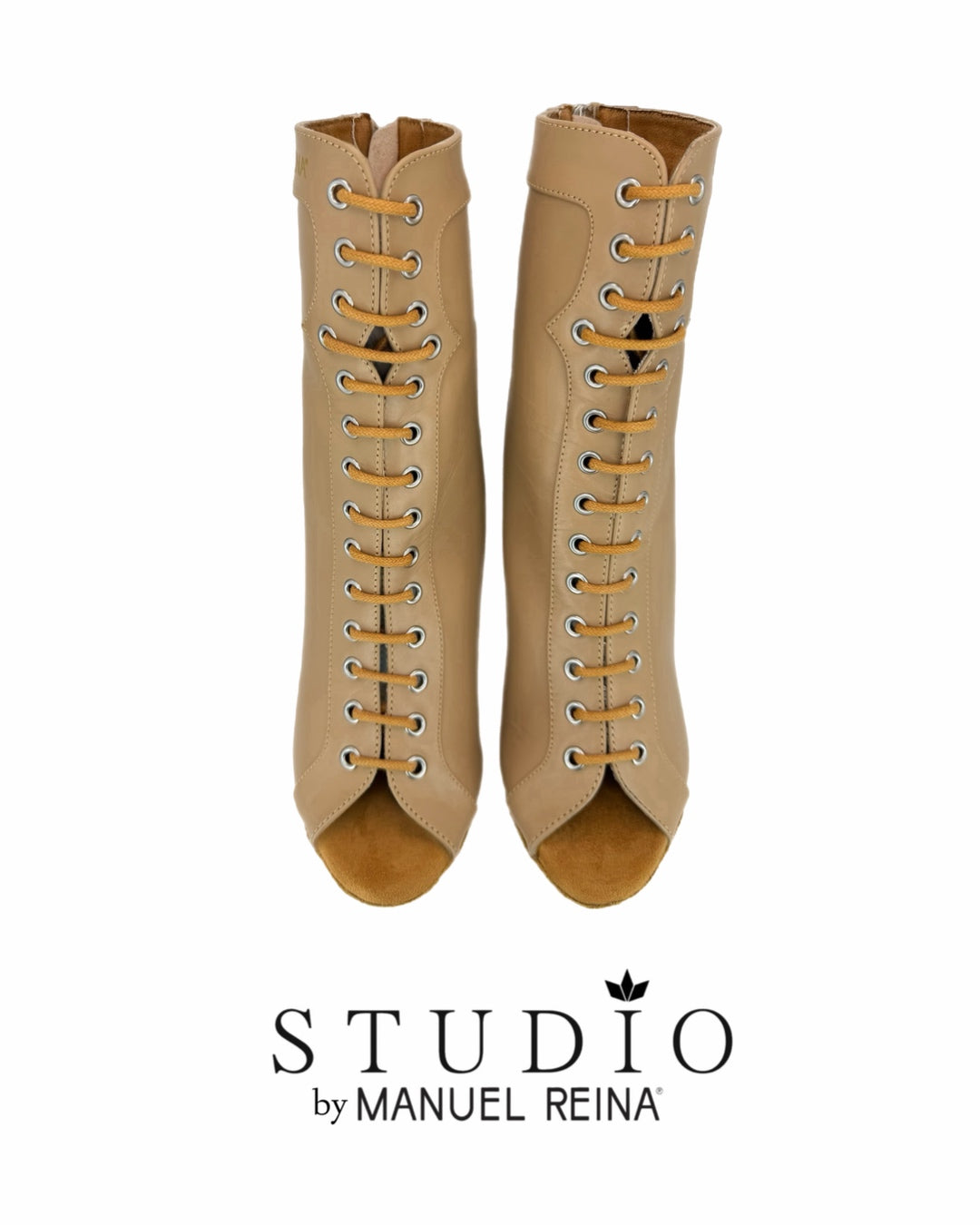BOTINES DE BAILES LATINOS ST 05 BEIGE LEATHER