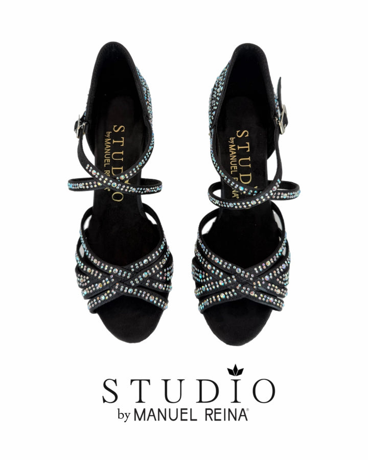 ZAPATOS DE BAILE LATINO     ST 02 BLACK