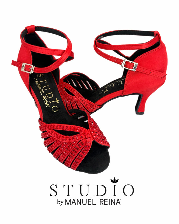 ZAPATOS DE BAILE LATINO     ST 03 RED