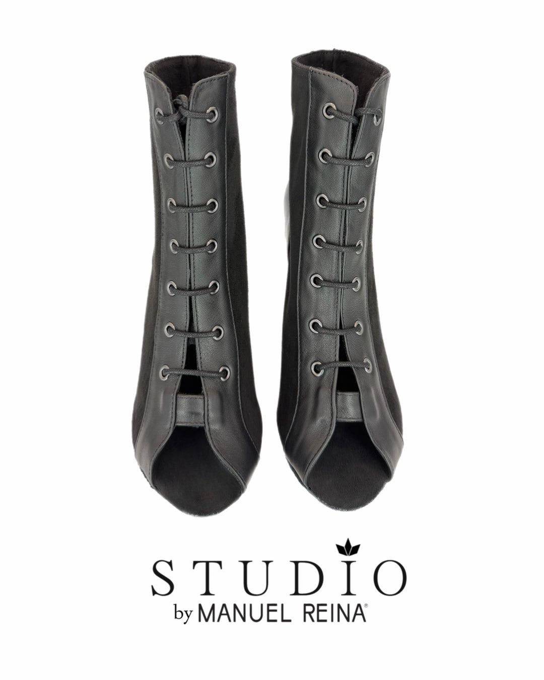 BOTINES DE BAILES LATINOS ST 04 BLACK LEATHER