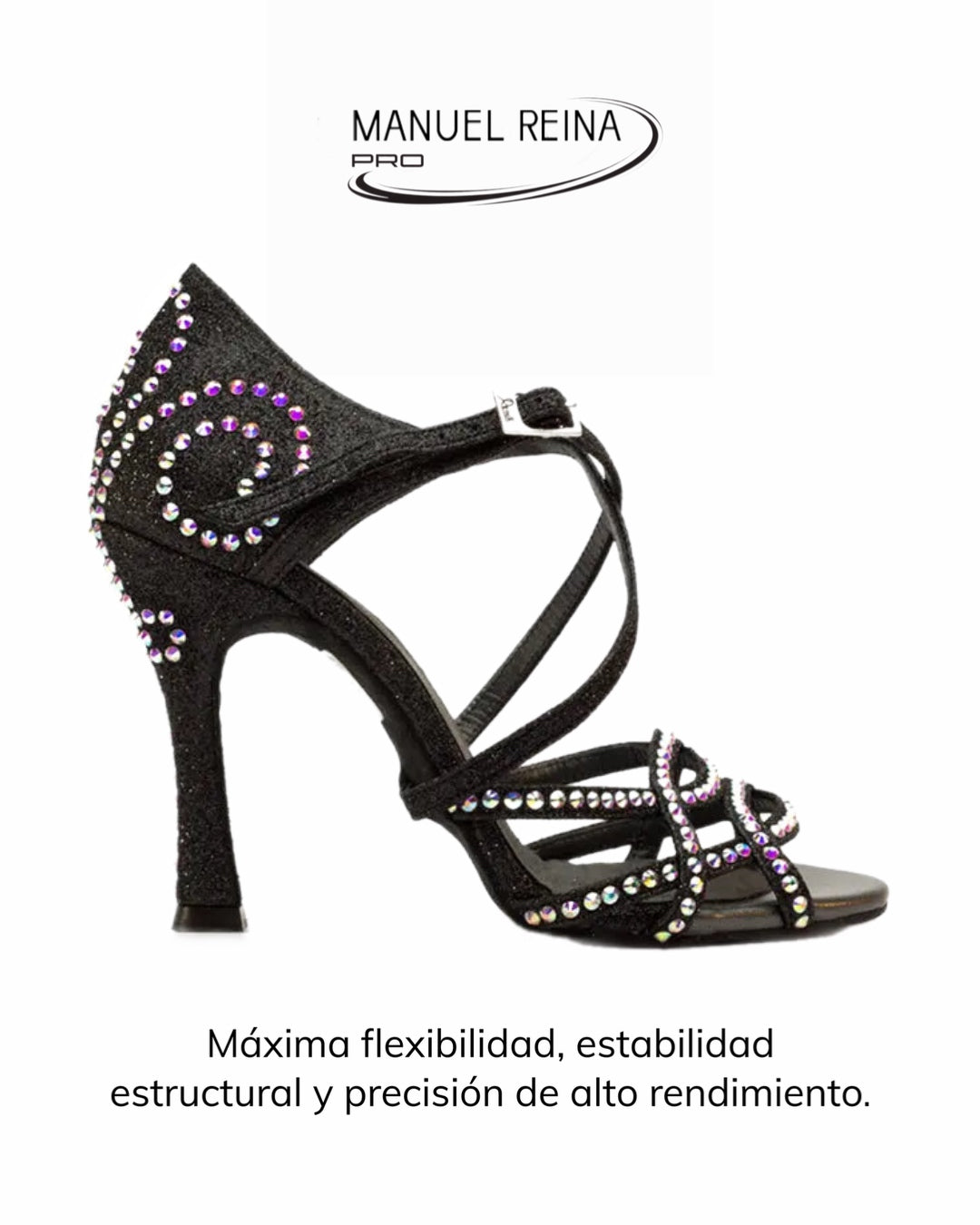 ZAPATOS DE BAILE LATINO Competition 01 Glamour Black