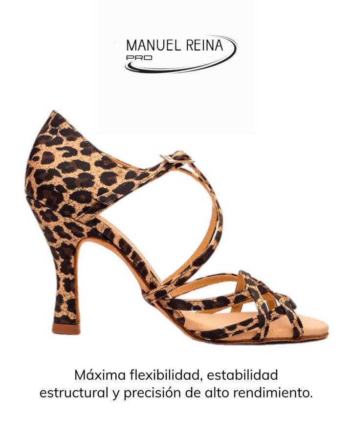 Flex 2 Leopard Latin Dance Shoes