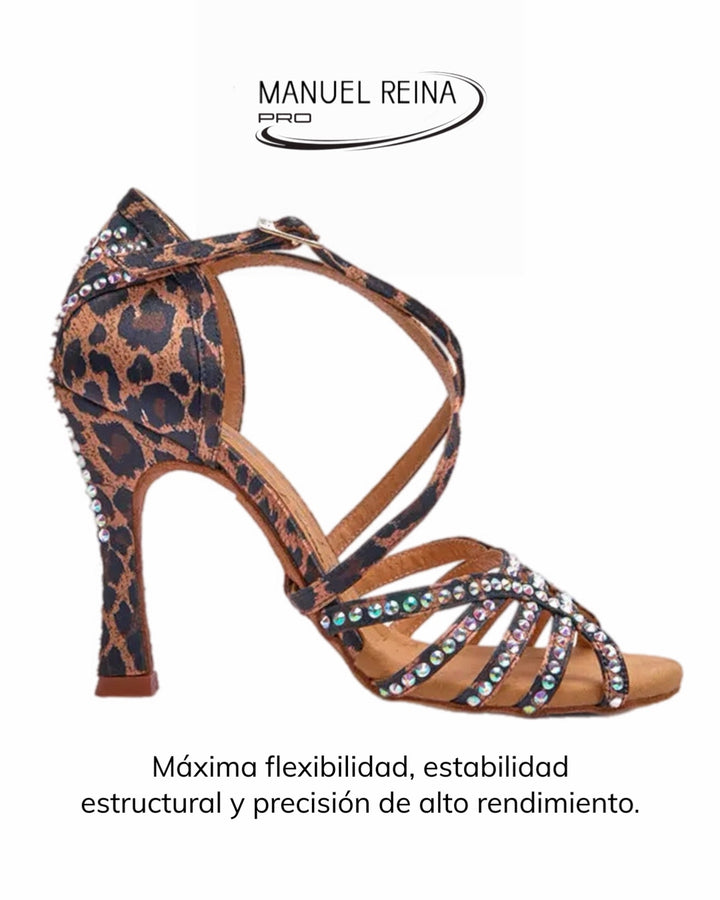 Competition 02 Leopard Latin Dance Shoes
