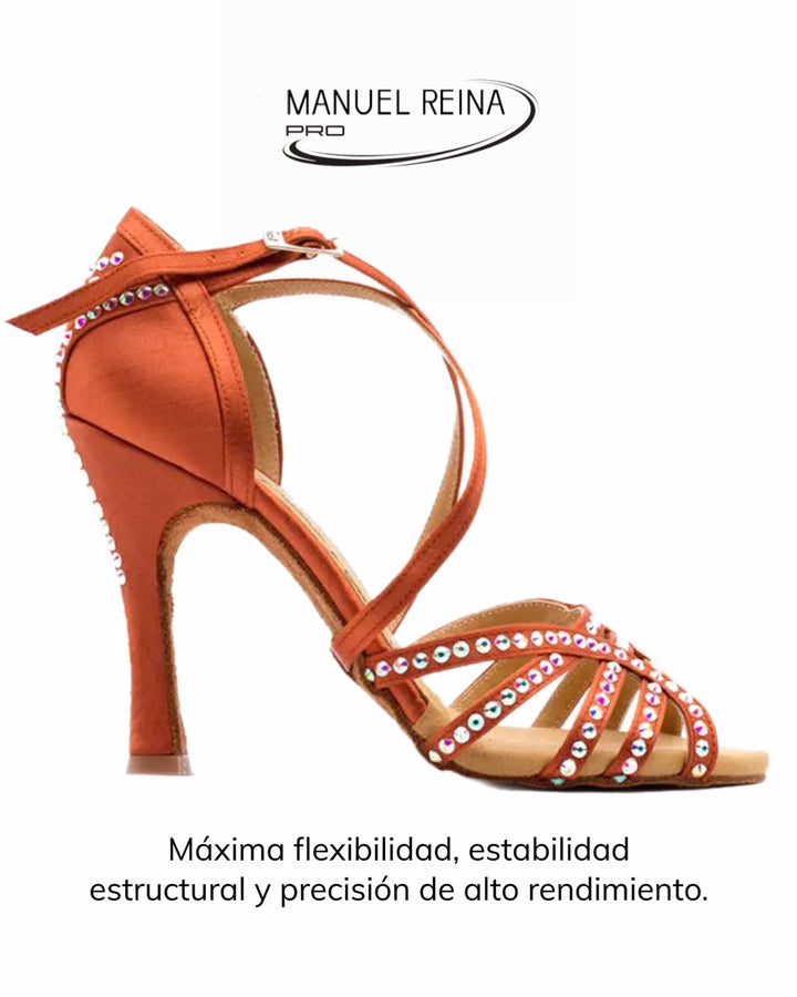 ZAPATOS DE BAILE LATINO Desiree Competition Copper