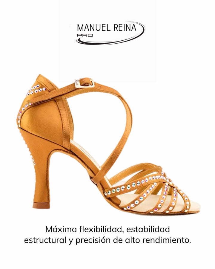 Competition 02 Tan Latin Dance Shoes