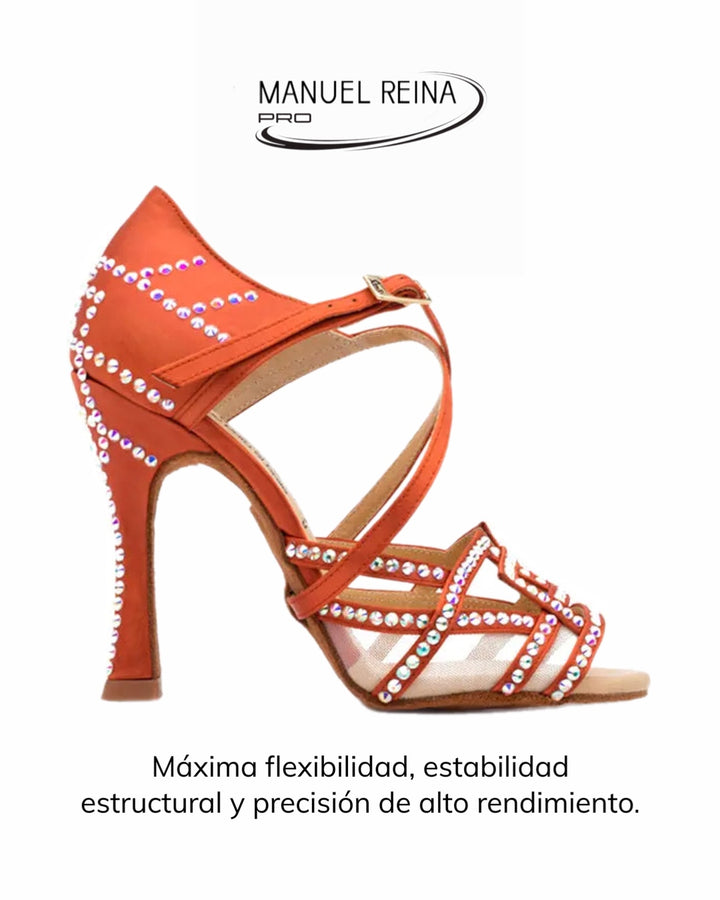 Flex 13 Copper Latin Dance Shoes