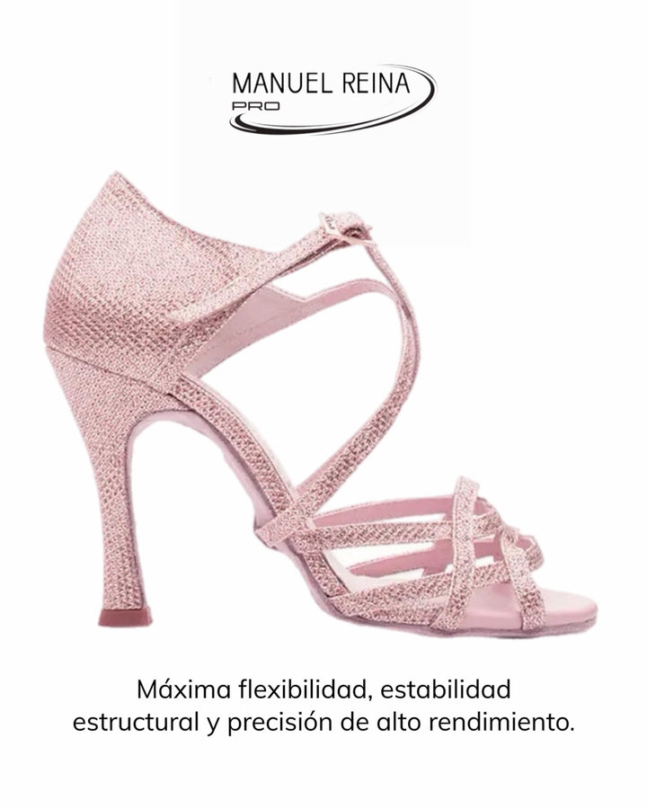 Flex 2 Rose Pearl Latin Dance Shoes
