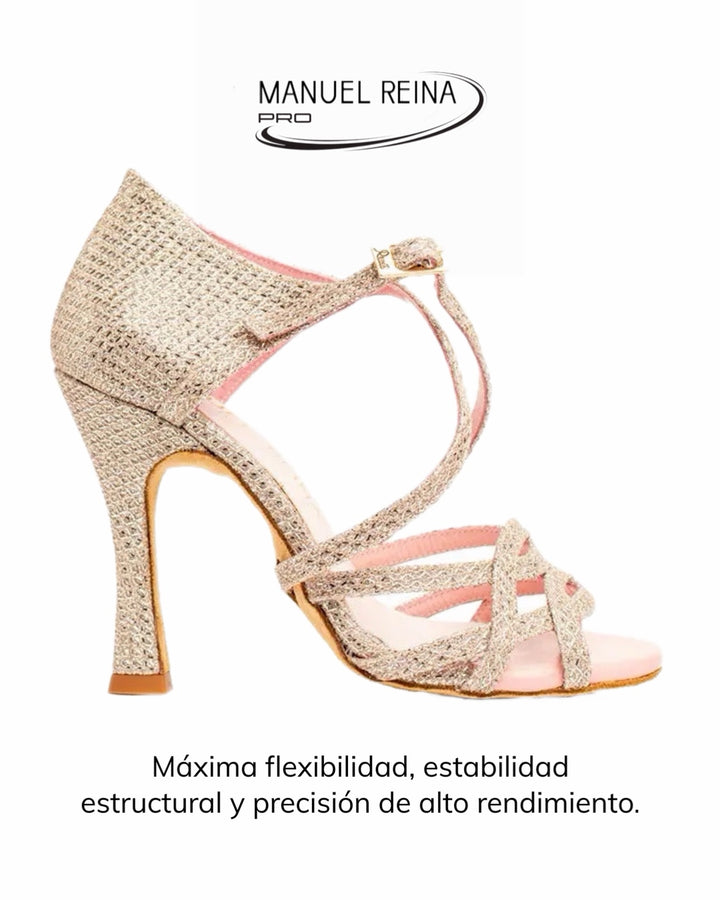 Zapatos de Baile Latino Flex 2 Champagne Pearl