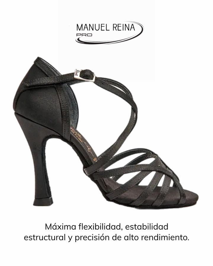 Flex 8 Black Latin Dance Shoes