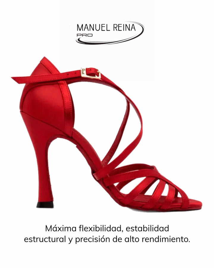 Flex 8 Red Latin Dance Shoes