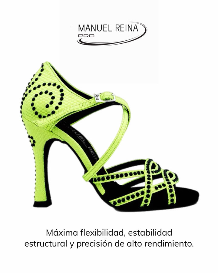 LATIN DANCE SHOES Competition 01 Yellow Fluor Party 102