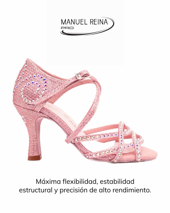 LATIN DANCE SHOES Competition 01 Rose Pearl