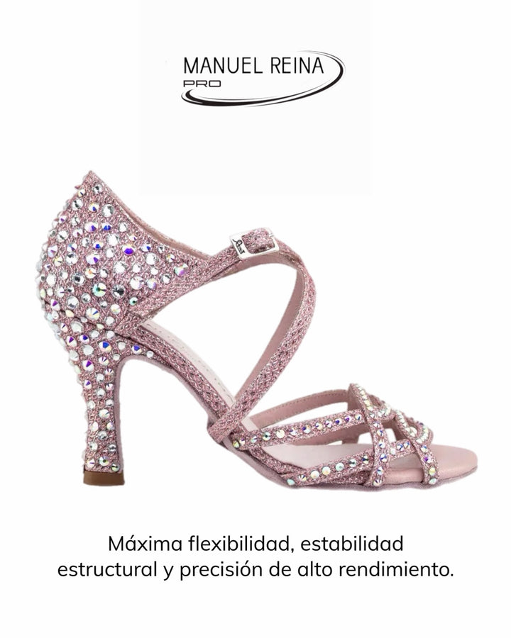 ZAPATOS DE BAILE LATINO Competition 01 Rose Pearl LE