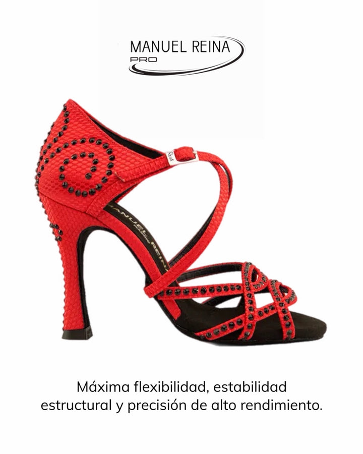 Competition 01 Red Party 500 Latin Dance Shoes