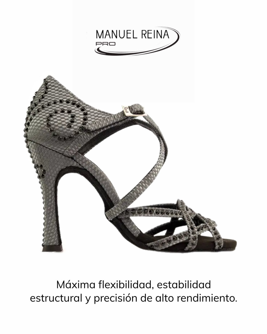ZAPATOS DE BAILE LATINO Competition 01 Dark Grey Party 750