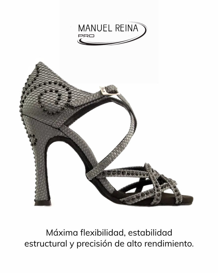 ZAPATOS DE BAILE LATINO Competition 01 Dark Grey Party 750