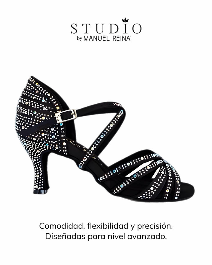 ZAPATOS DE BAILE LATINO     ST 02 BLACK