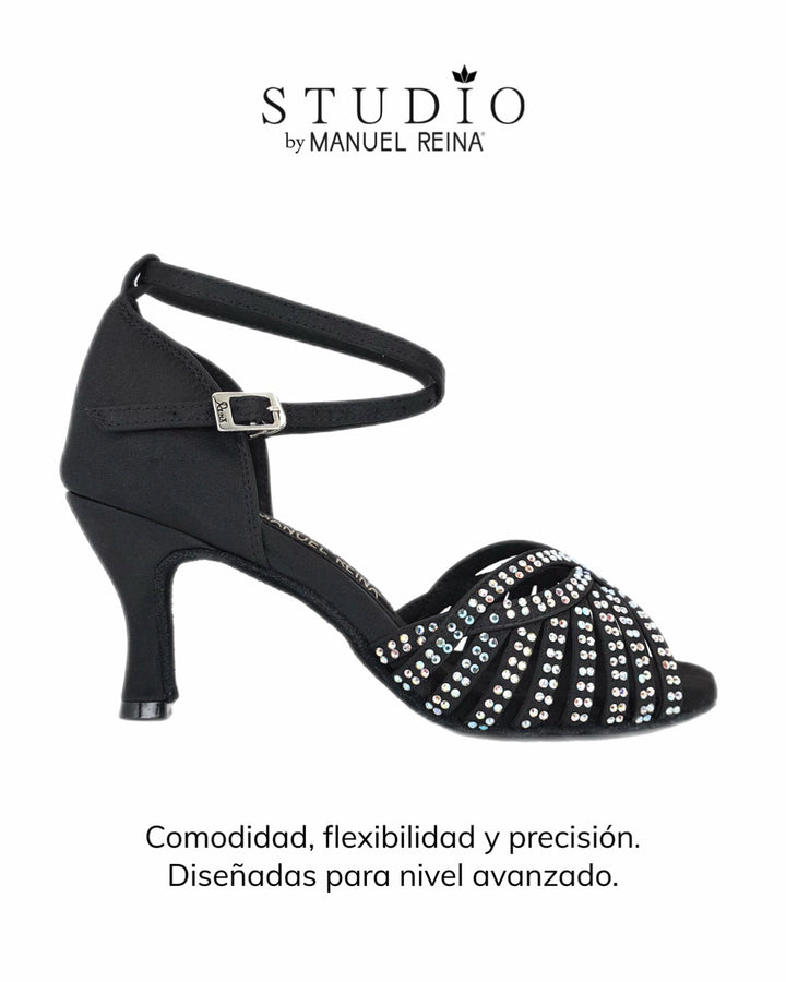 ZAPATOS DE BAILE LATINO     ST 03 BLACK