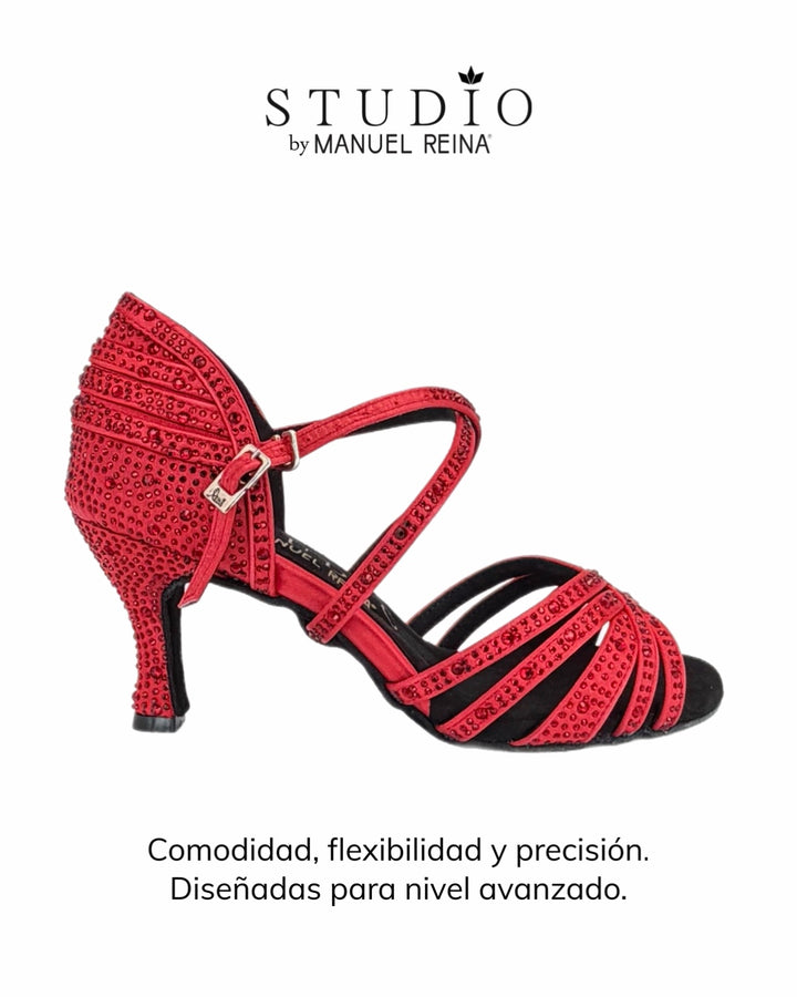 ZAPATOS DE BAILE LATINO     ST 02 RED