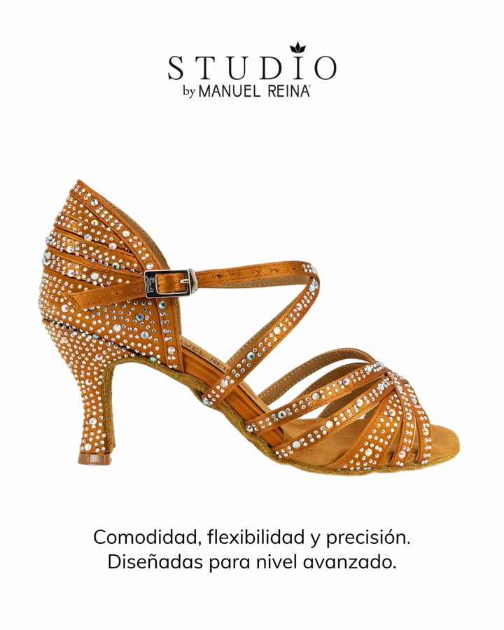 ZAPATOS DE BAILE LATINO     ST 02 COPPER